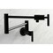 Kingston Brass KS4100CML Manhattan Wall Mount Pot Filler, Matte Black KS4100CML - alternate 2
